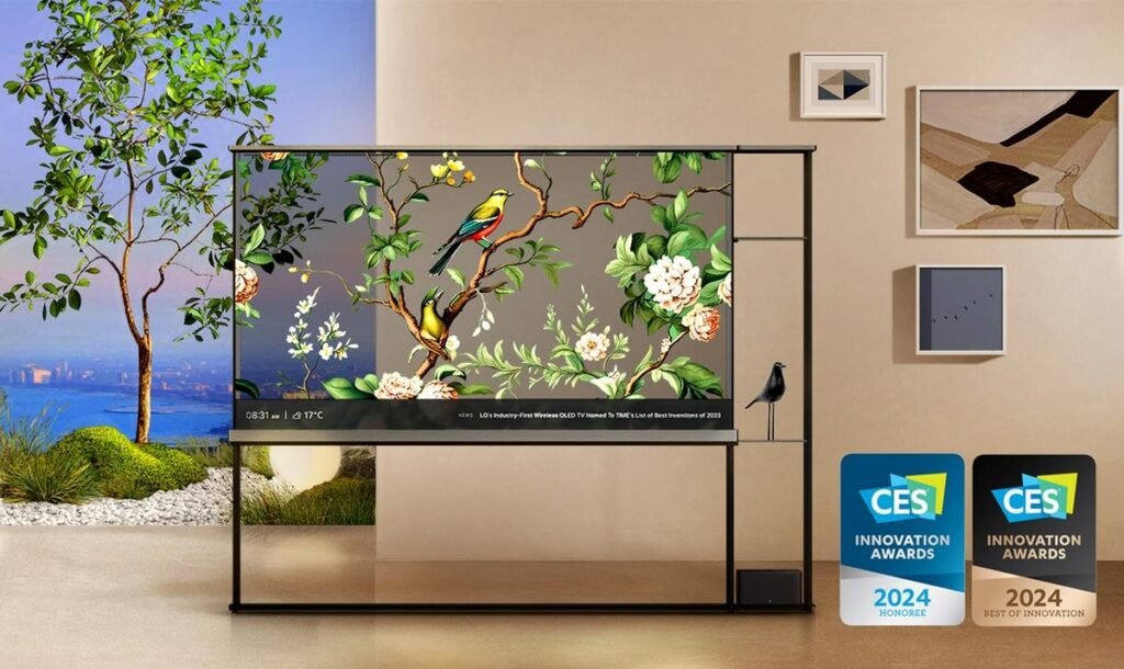 LG revealed a transparent OLED TV