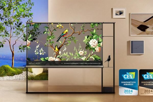 LG revealed a transparent OLED TV