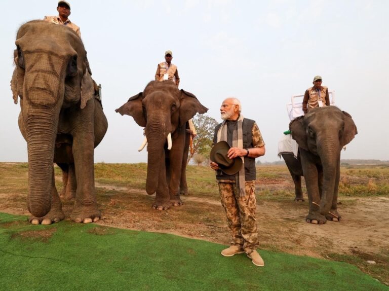 PM Modi visits Kaziranga National Park in Assam